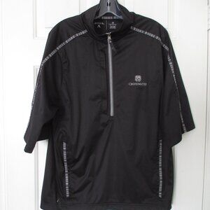Antigua Mens S/S "Crosswater" Golf Club (Bend, OR) 1/2 Zip Windbreaker NWOT - M